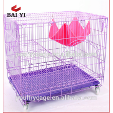 Cage de chat en métal de prix de gros avec le plateau pour le chat de reproduction